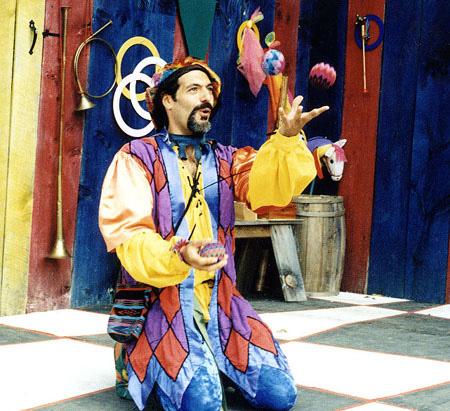 Jon- professional stage and corporate Juggler, multi-talented Variety Entertainer, Juggler for hire NJ, outstanding Jester costume, medieval renaissance themed parties or events, mime, clowning, magical variety show