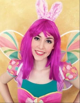 Easter Candy Fairy- professional actress-singer-dancer entertainers at Easter parties, includes magic show, puppet, Easter music, the Buuny Hop, Easter theme treasure hunt, bunny rabbit balloons, Easter stickers, and optional face painting or tattoos