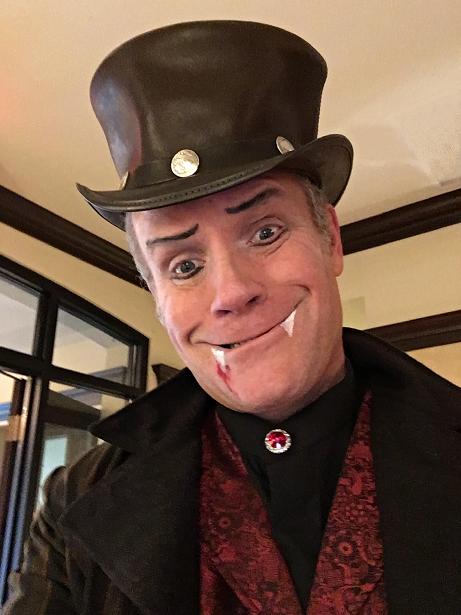 Draculooney the Dopey Vampire- professional film and stage actor, children's entertainer performs Halloween theme Magician show for kids of all ages, zany and comical, not too scary for kids