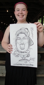 Mark- professional artist and illustrator draws carton caricatures of your party guests, patrons, and employees at private parties and corporate events