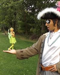 Pirate Sneaky Pete and Fairy Princess TinkerBell can perform a Prate and Princess show together or as solo entertainers