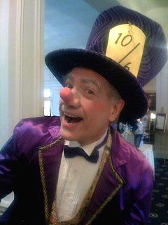 Traditional vintage Mad Hatter cartoon character for children's birthday parties and corporate events in NJ, Mad Hatter for Alice & WOnderland theme parties, professional magician, juggler, ventriloquist, variety entertainer for all ages 