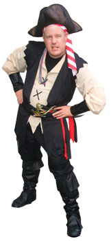 Pirate Rich- professional children's entertainer for pirte themed kid's birthday parties, show includes comedy , pirate magic, juggling, treasure maps, animal balloons and optional pirate tattoos and face painting