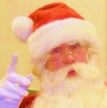 Santa Ron- high-end Santa CLaus performer formerly of Ringling Brothers Circus performs virtual online Santa visit for the kids