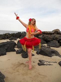 Sigal- professinal Hula Dancer performs for family luau parties and kid's hula shows in NJ