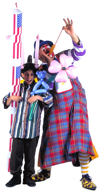 Comical Magic Clowns, animal balloons, magic show, juggling, treasure hunt, puppet, hire kid-friendly Clowns in NJ, carnival entertainers, NJ balloon sculptures